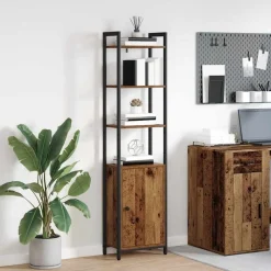 Étagères-vidaXL Bibliothèque 40 x 24 x 161 cm Bois d'ingénierie Bois ancien