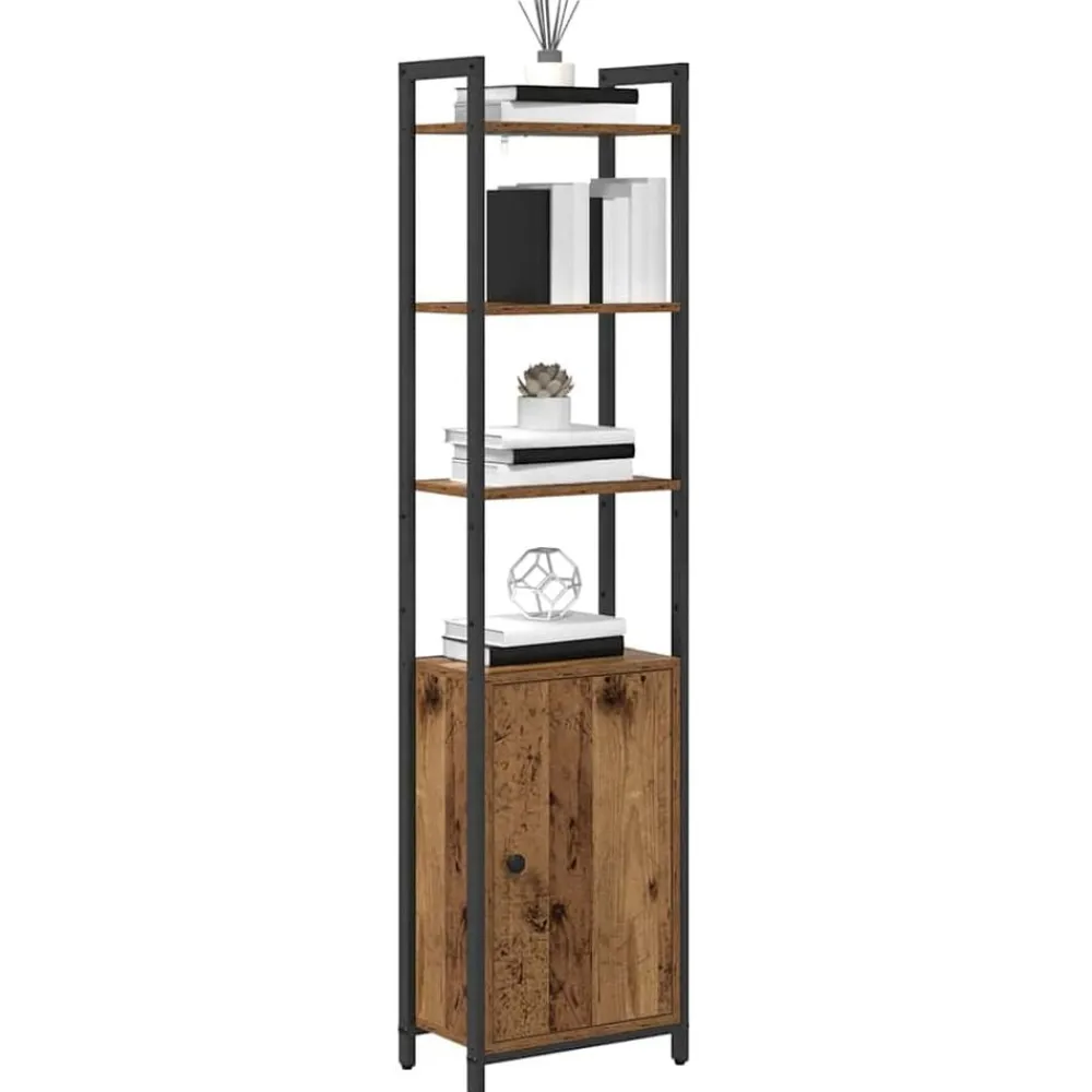 Étagères-vidaXL Bibliothèque 40 x 24 x 161 cm Bois d'ingénierie Bois ancien