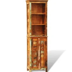 Étagères-vidaXL Bibliothèque Bois massif de récupération Vintage Multicolore