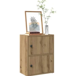 Étagères-vidaXL Bibliothèque chêne artisanal 40x24x52 cm bois d'ingénierie ch&ecirc;ne artisanal