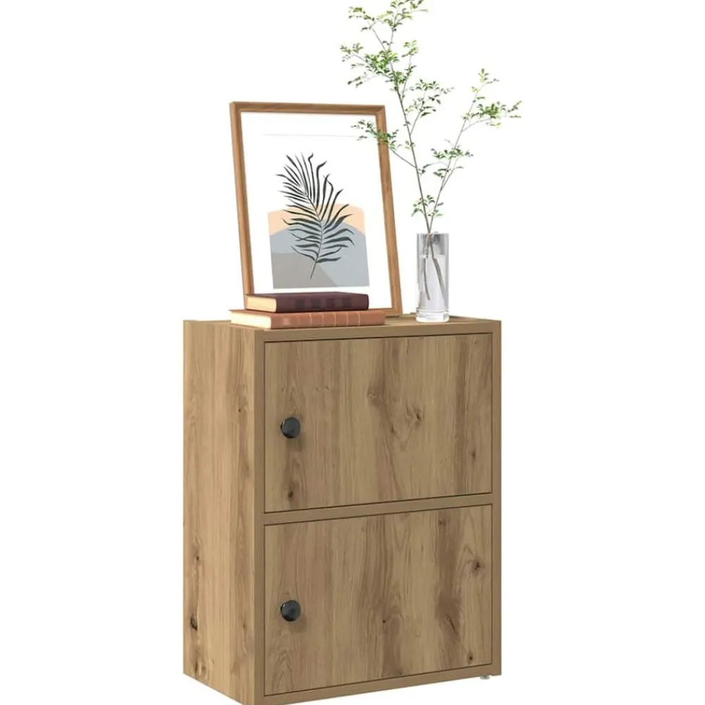 Étagères-vidaXL Bibliothèque chêne artisanal 40x24x52 cm bois d'ingénierie chêne artisanal