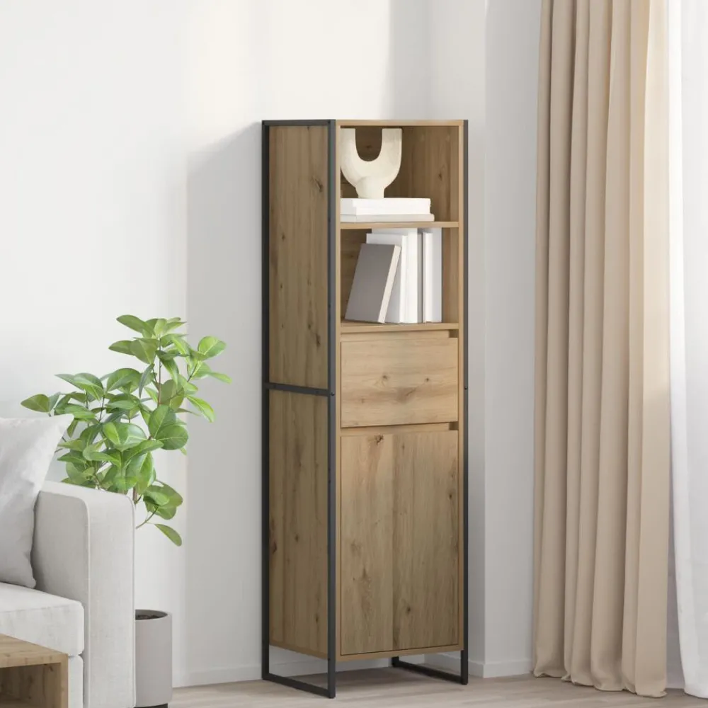 vidaXL Bibliothèque Chêne artisan 43 x 36 x 150.5 cm Bois d'ingénierie