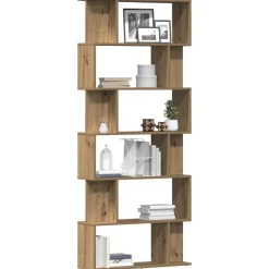 vidaXL Bibliothèque chêne artisanal 80x24x192 cm bois d'ingénierie