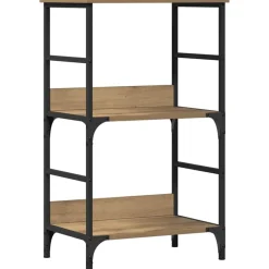 Étagères-vidaXL Bibliothèque chêne artisanal 50x33x82 cm bois d'ingénierie ch&ecirc;ne artisanal