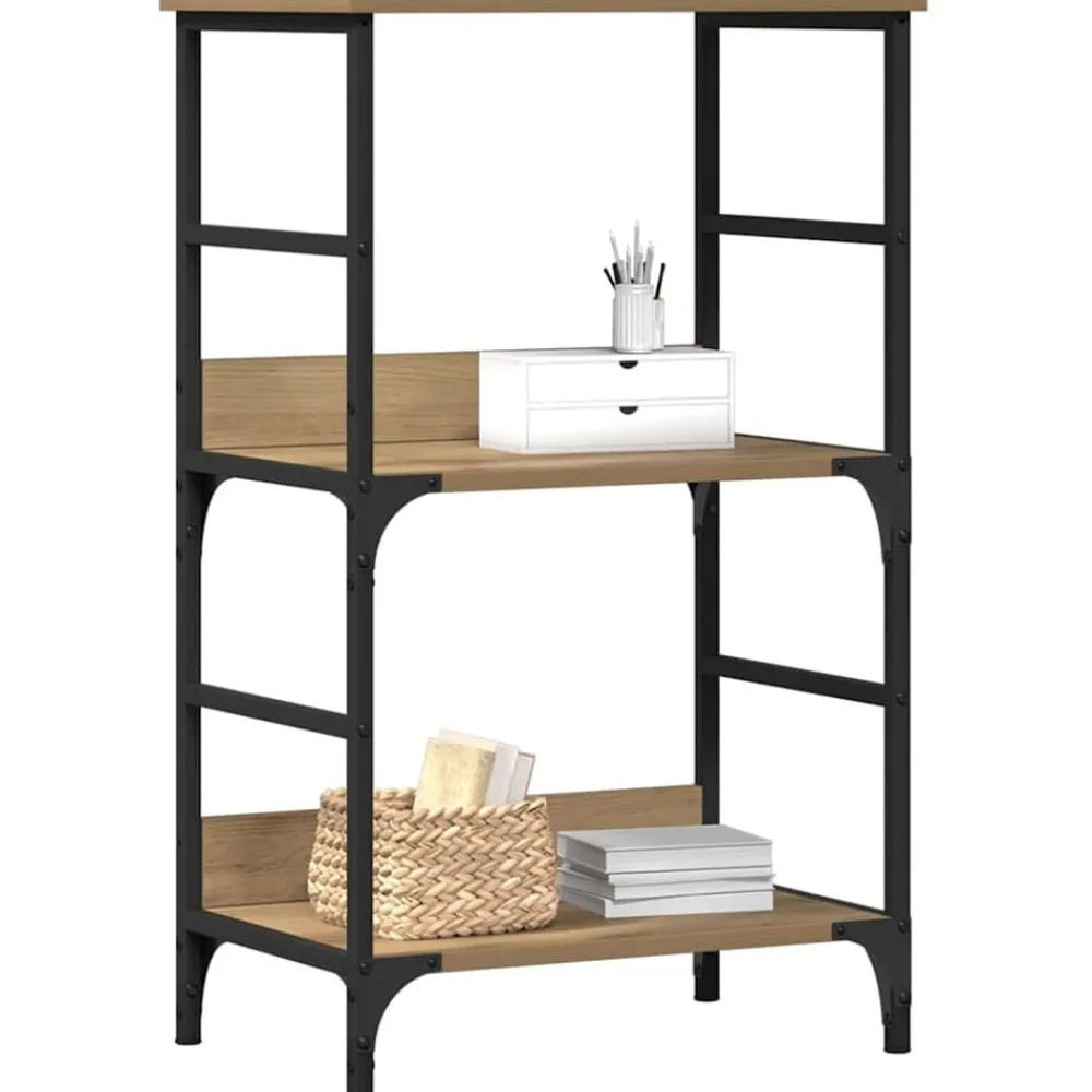 Étagères-vidaXL Bibliothèque chêne artisanal 50x33x82 cm bois d'ingénierie chêne artisanal
