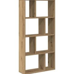 Étagères-vidaXL Bibliothèque chêne artisanal 60x20x120,5 cm bois d'ingénierie ch&ecirc;ne artisanal