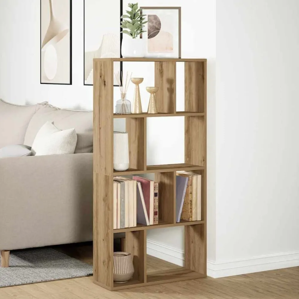 Étagères-vidaXL Bibliothèque chêne artisanal 60x20x120,5 cm bois d'ingénierie chêne artisanal