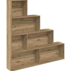 Étagères-vidaXL Bibliothèque chêne artisanal 157x24x160 cm bois d'ingénierie ch&ecirc;ne artisanal