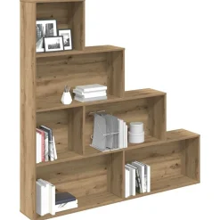 Étagères-vidaXL Bibliothèque chêne artisanal 157x24x160 cm bois d'ingénierie chêne artisanal