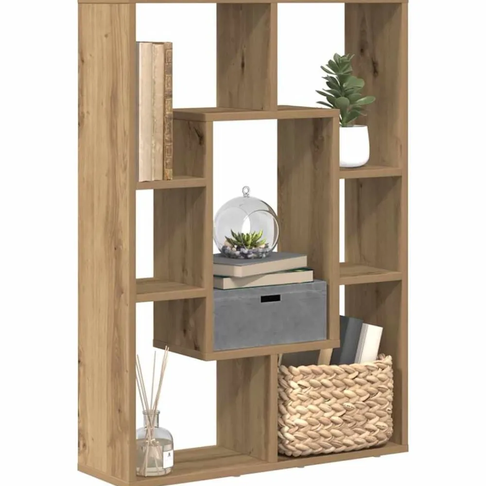 Étagères-vidaXL Bibliothèque chêne artisanal 63x20x90 cm bois d'ingénierie chêne artisanal