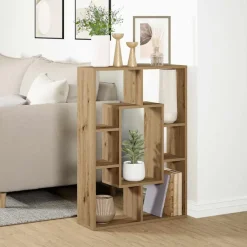 Étagères-vidaXL Bibliothèque chêne artisanal 63x20x90 cm bois d'ingénierie chêne artisanal