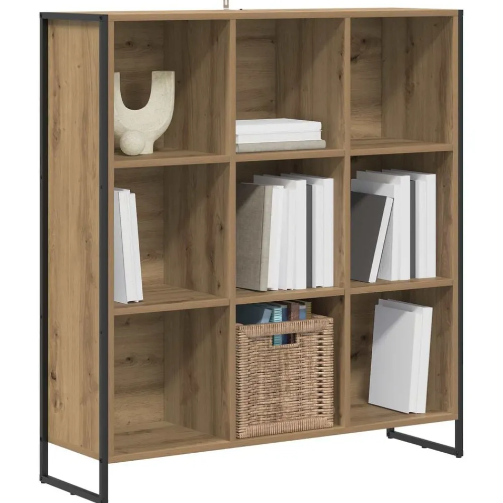 vidaXL Bibliothèque Chêne artisan 99,5 x 30 x 108,5 cm