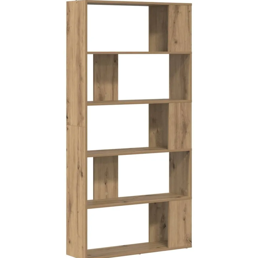 vidaXL Bibliothèque Chêne artisanal 80 x 24 x 159 cm Bois d'ingénierie