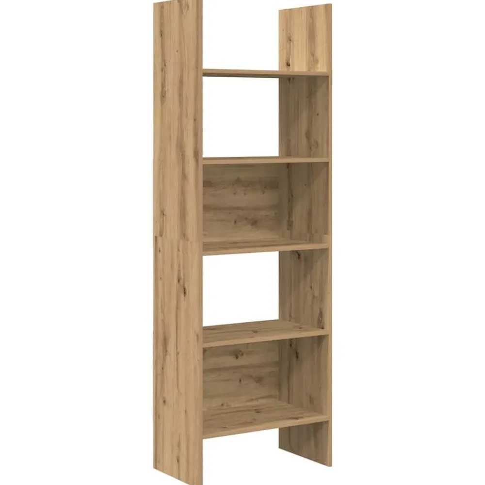 vidaXL Bibliothèque Chêne artisanal 60 x 35 x 180 cm Bois d'ingénierie