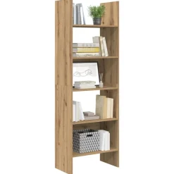 vidaXL Bibliothèque Chêne artisanal 60 x 35 x 180 cm Bois d'ingénierie