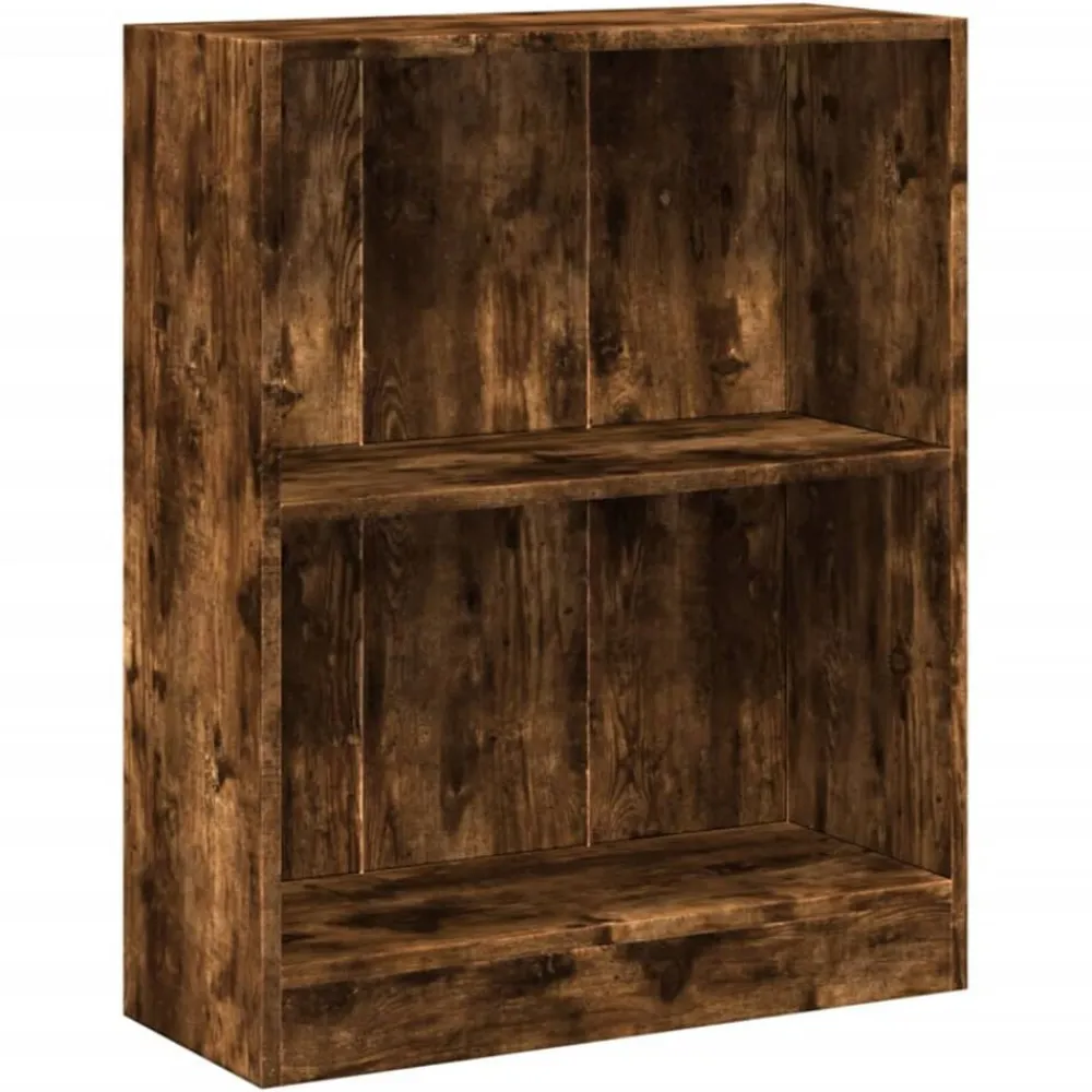 Étagères-vidaXL Bibliothèque Chêne fumé 60x24x76 cm Bois d'ingénierie Chêne fumé