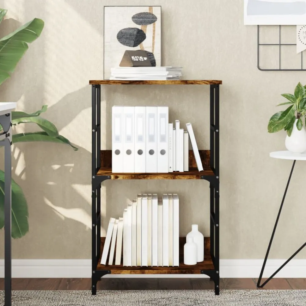 Étagères-vidaXL Bibliothèque chêne fumé 50x33x82 cm bois d'ingénierie Chêne fumé