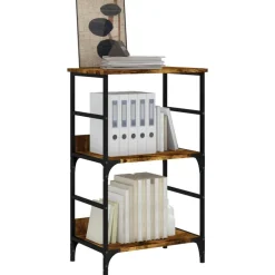 Étagères-vidaXL Bibliothèque chêne fumé 50x33x82 cm bois d'ingénierie Chêne fumé