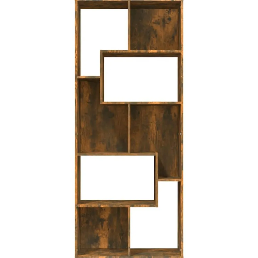 Étagères-vidaXL Bibliothèque Chêne fumé 67x24x161 cm Bois d'ingénierie Chêne fumé