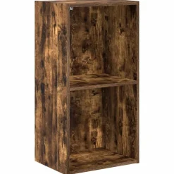 vidaXL Bibliothèque chêne fumé 40x30x77 cm bois d'ingénierie