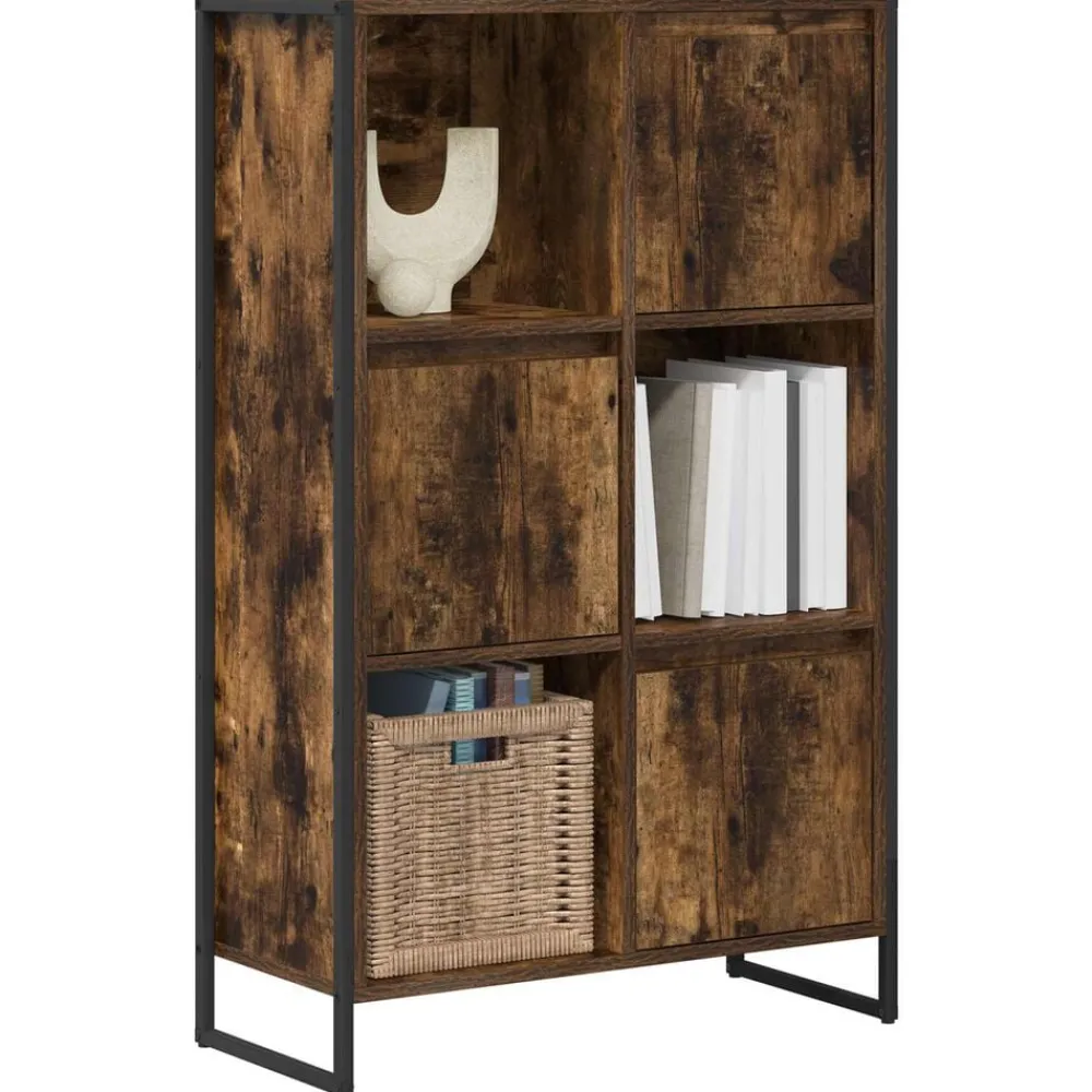 Étagères-vidaXL Bibliothèque Chêne Fumé 68 x 30 x 108.5 cm Bois d'ingénierie Chêne fumé