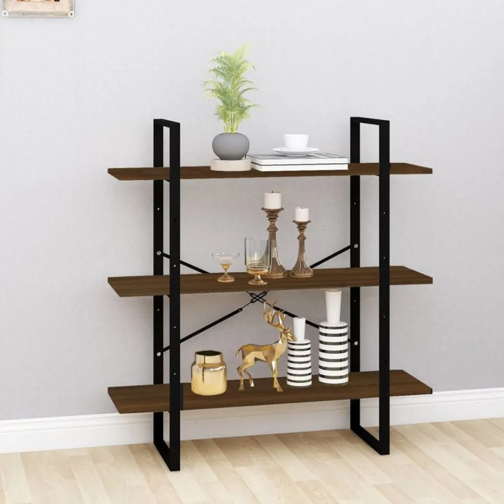 vidaXL Bibliothèque Chêne marron 100x30x105 cm Bois d'ingénierie