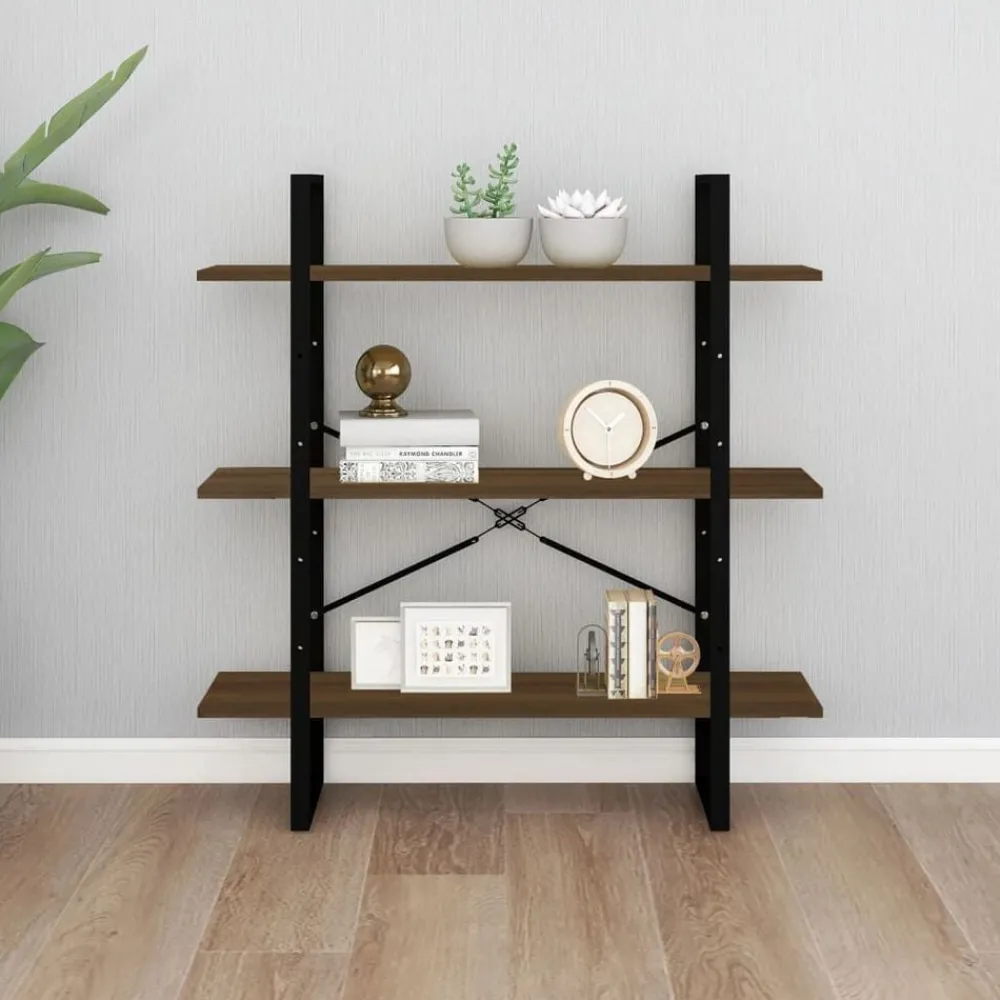 vidaXL Bibliothèque Chêne marron 100x30x105 cm Bois d'ingénierie