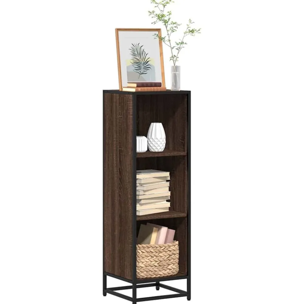 vidaXL Bibliothèque chêne marron 33,5x33x107,5 cm bois d'ingénierie
