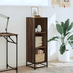 vidaXL Bibliothèque chêne marron 33,5x33x107,5 cm bois d'ingénierie