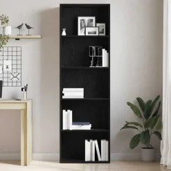 vidaXL Bibliothèque chêne noir 60x30x189 cm bois d'ingénierie