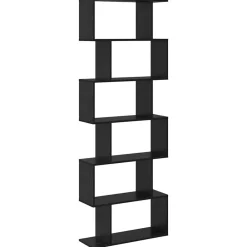 Étagères-vidaXL Bibliothèque Chêne noir 70 x 24 x 193,5 cm Bois d'ingénierie Chêne noir