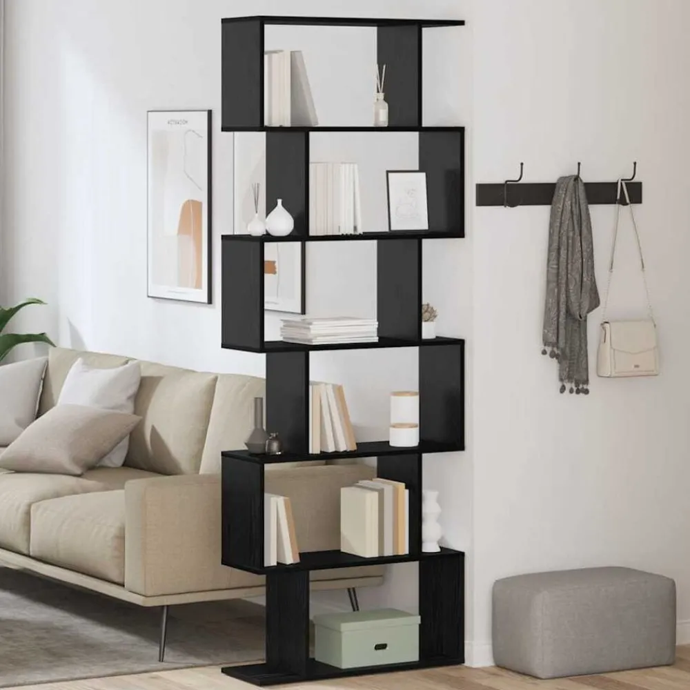 Étagères-vidaXL Bibliothèque Chêne noir 70 x 24 x 193,5 cm Bois d'ingénierie Chêne noir