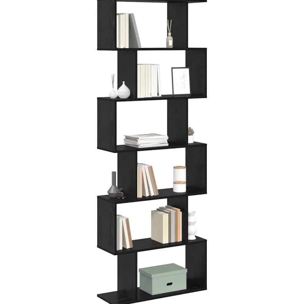 Étagères-vidaXL Bibliothèque Chêne noir 70 x 24 x 193,5 cm Bois d'ingénierie Chêne noir