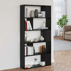 Étagères-vidaXL Bibliothèque Chêne noir 80 x 24 x 159 cm Bois d'ingénierie Ch&ecirc;ne noir