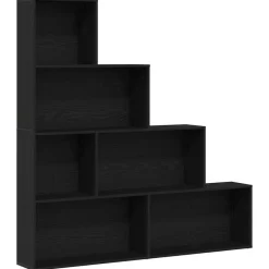 Étagères-vidaXL Bibliothèque Chêne noir 155 x 24 x 160 cm Bois d'ingénierie Chêne noir