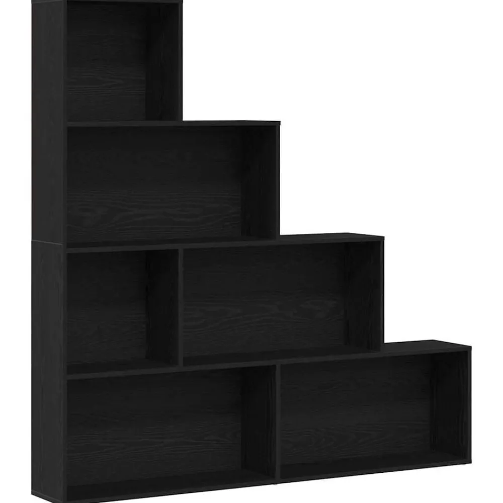 Étagères-vidaXL Bibliothèque Chêne noir 155 x 24 x 160 cm Bois d'ingénierie Chêne noir