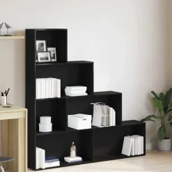 Étagères-vidaXL Bibliothèque Chêne noir 155 x 24 x 160 cm Bois d'ingénierie Ch&ecirc;ne noir