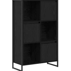 Étagères-vidaXL Bibliothèque Chêne noir 68 x 30 x 108.5 cm Bois d'ingénierie Chêne noir