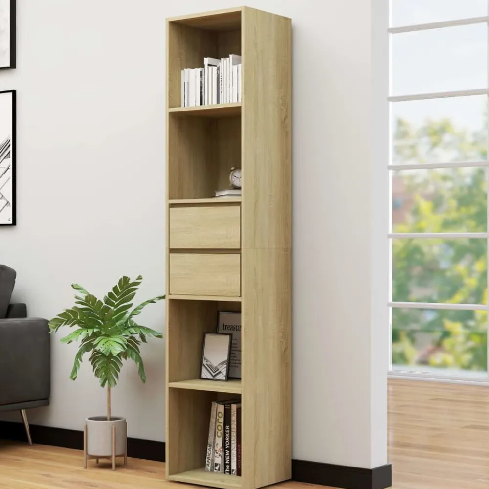 vidaXL Bibliothèque Chêne sonoma 36x30x171 cm Bois d'ingénierie