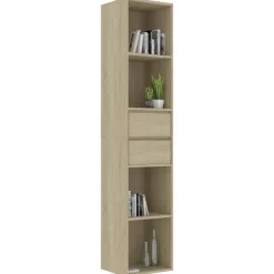 vidaXL Bibliothèque Chêne sonoma 36x30x171 cm Bois d'ingénierie