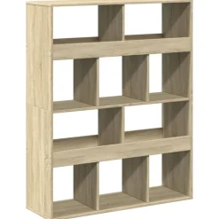 Étagères-vidaXL Bibliothèque chêne sonoma 100x33x125,5 cm bois d'ingénierie Ch&ecirc;ne sonoma