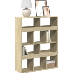 Étagères-vidaXL Bibliothèque chêne sonoma 100x33x125,5 cm bois d'ingénierie Ch&ecirc;ne sonoma