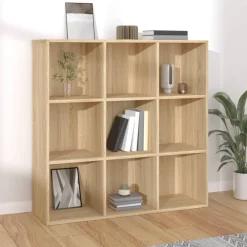vidaXL Bibliothèque chêne sonoma 98x29x97,5 cm bois d'ingénierie