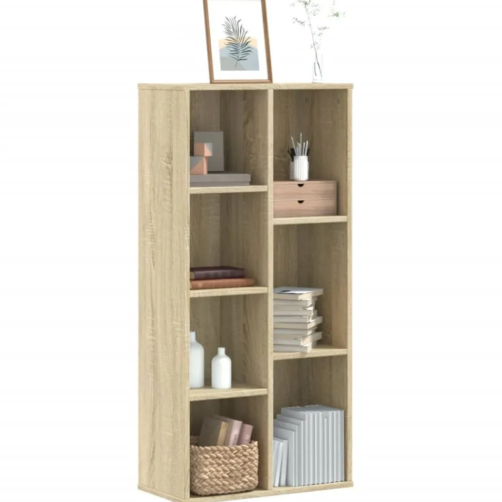 vidaXL Bibliothèque chêne sonoma 50x25x105 cm bois d'ingénierie