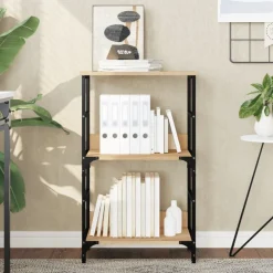 vidaXL Bibliothèque chêne sonoma 50x33x82 cm bois d'ingénierie