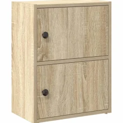 Étagères-vidaXL Bibliothèque chêne sonoma 40x24x52 cm bois d'ingénierie Ch&ecirc;ne sonoma