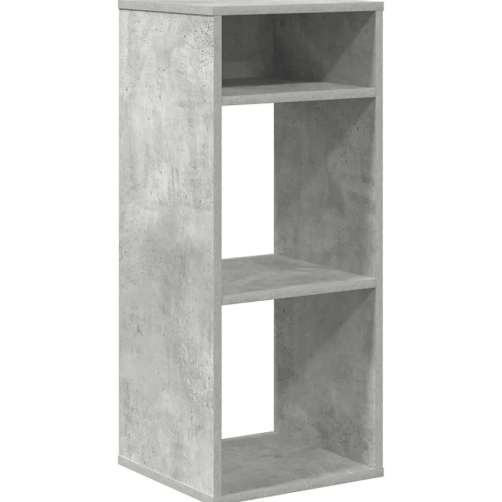 Étagères-vidaXL Bibliothèque 34x31x80 cm bois d’ingénierie Gris béton