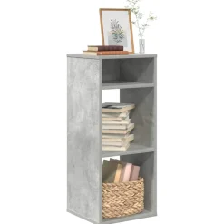 Étagères-vidaXL Bibliothèque 34x31x80 cm bois d’ingénierie Gris béton