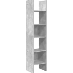 Étagères-vidaXL Bibliothèque 40x35x180 cm Bois d’ingénierie Gris béton