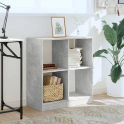 Étagères-vidaXL Bibliothèque 68,5x32x75 cm bois d'ingénierie Gris béton